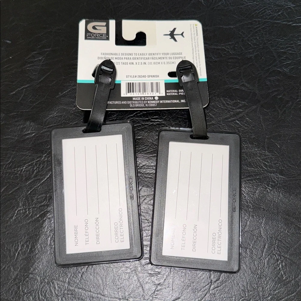 G/FORCE Vibrant Puzzle Piece Luggage Tags, NEW - Picture 4 of 6